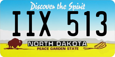 ND license plate IIX513