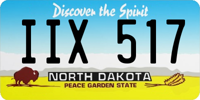 ND license plate IIX517