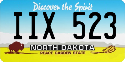 ND license plate IIX523