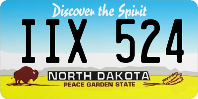 ND license plate IIX524