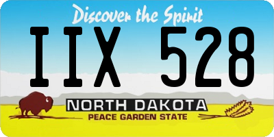 ND license plate IIX528