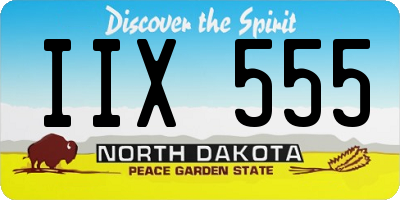 ND license plate IIX555