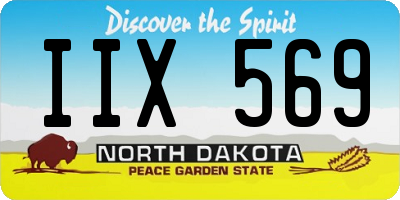 ND license plate IIX569