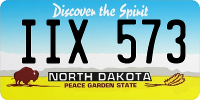 ND license plate IIX573
