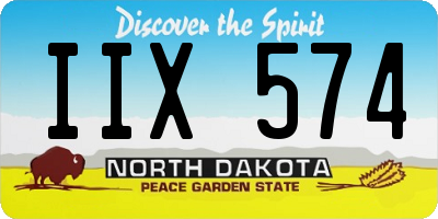 ND license plate IIX574