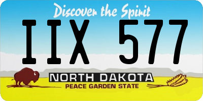 ND license plate IIX577