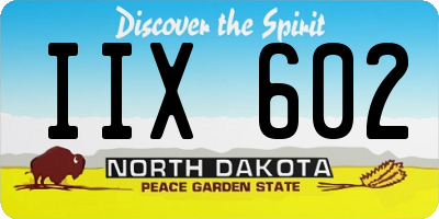 ND license plate IIX602