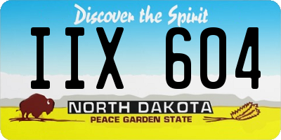 ND license plate IIX604