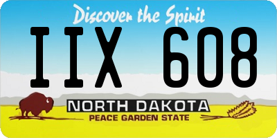 ND license plate IIX608