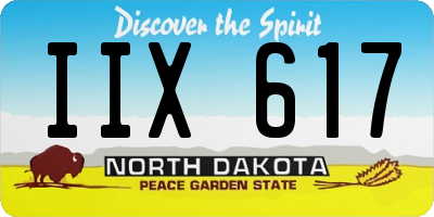 ND license plate IIX617