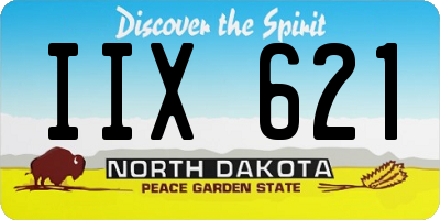 ND license plate IIX621