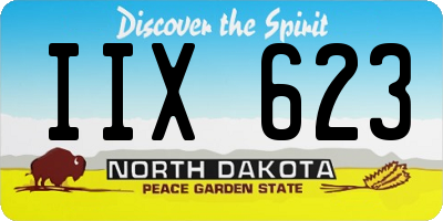 ND license plate IIX623