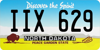 ND license plate IIX629