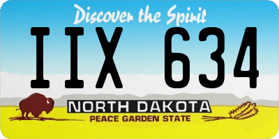 ND license plate IIX634