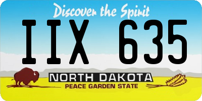 ND license plate IIX635