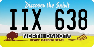 ND license plate IIX638