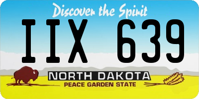 ND license plate IIX639
