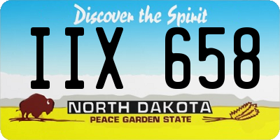 ND license plate IIX658