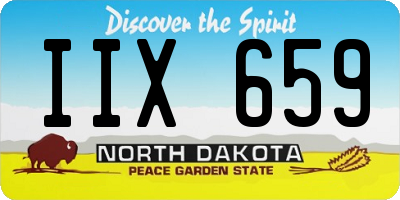ND license plate IIX659
