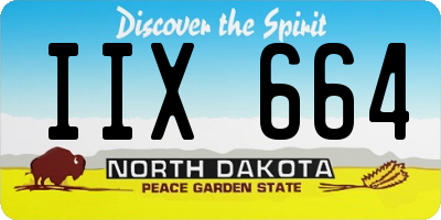 ND license plate IIX664