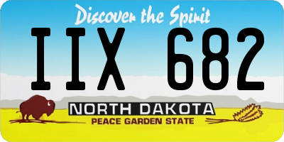 ND license plate IIX682