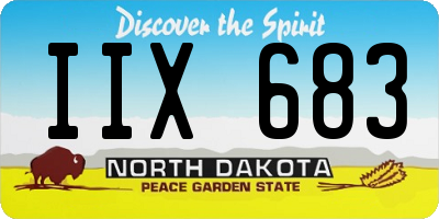 ND license plate IIX683
