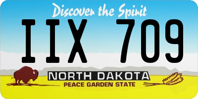 ND license plate IIX709