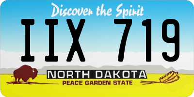 ND license plate IIX719