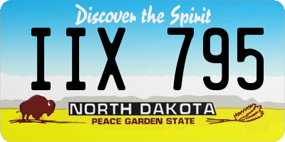 ND license plate IIX795