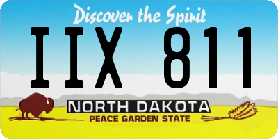 ND license plate IIX811