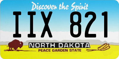 ND license plate IIX821