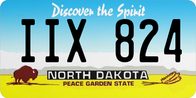 ND license plate IIX824