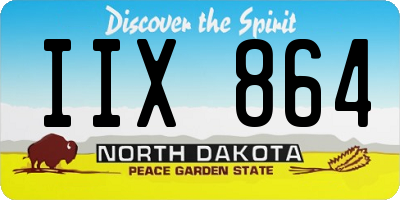 ND license plate IIX864