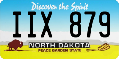 ND license plate IIX879