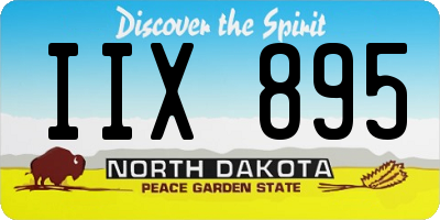 ND license plate IIX895