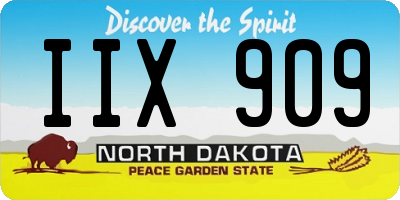ND license plate IIX909