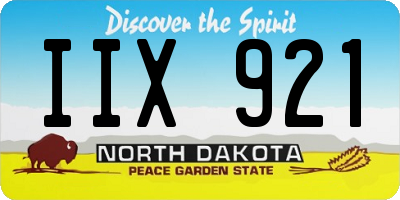ND license plate IIX921