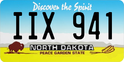 ND license plate IIX941