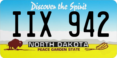 ND license plate IIX942