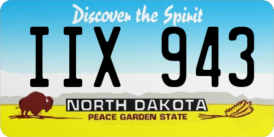 ND license plate IIX943