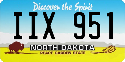 ND license plate IIX951