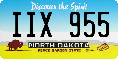 ND license plate IIX955
