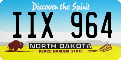 ND license plate IIX964