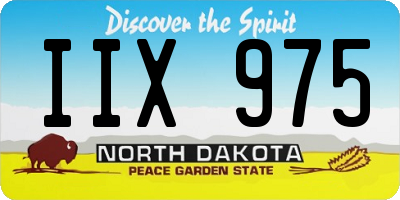ND license plate IIX975