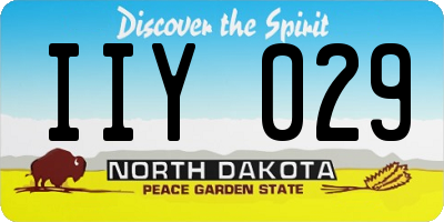 ND license plate IIY029