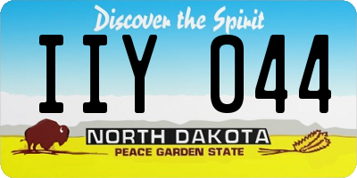 ND license plate IIY044