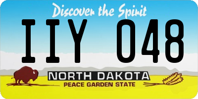 ND license plate IIY048