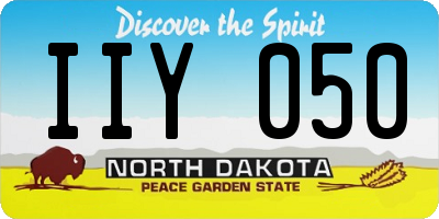 ND license plate IIY050
