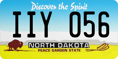 ND license plate IIY056