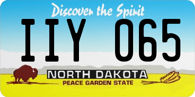 ND license plate IIY065